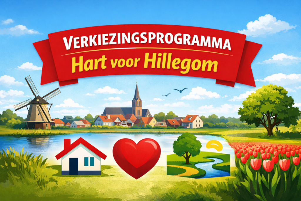visual voor het verkiezingsprogramma Hart voor Hillegom