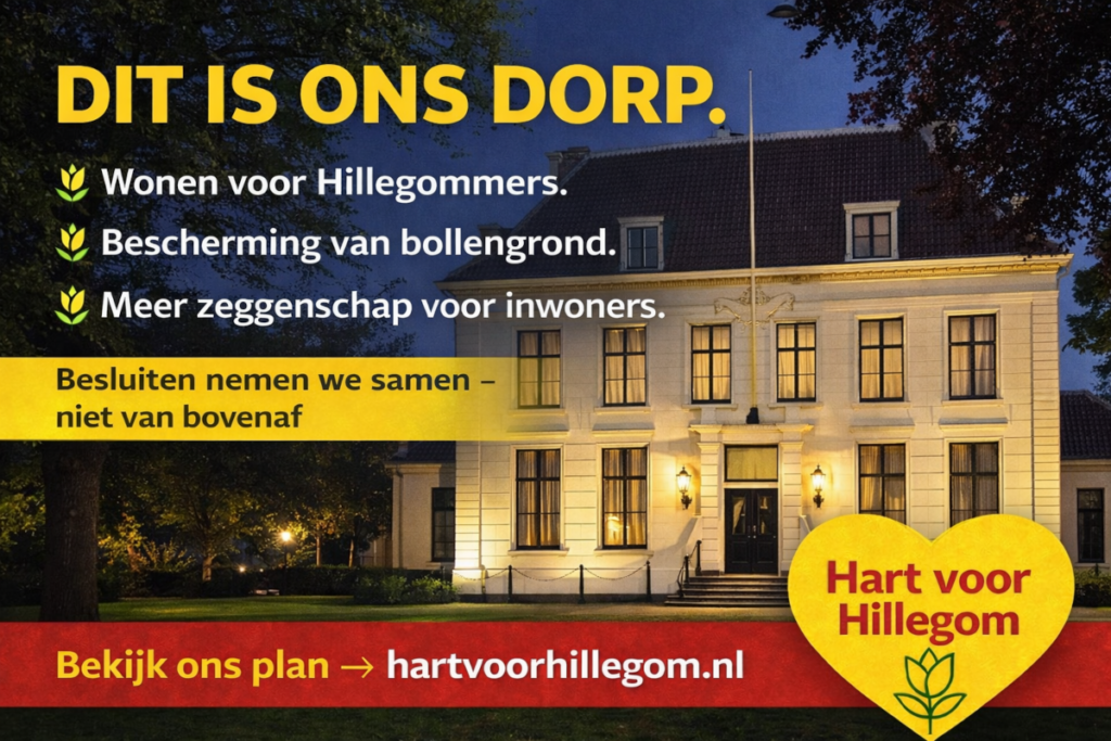 Foto van het Hof in Hillegom met waar Hart voor Hillegom voor staat.